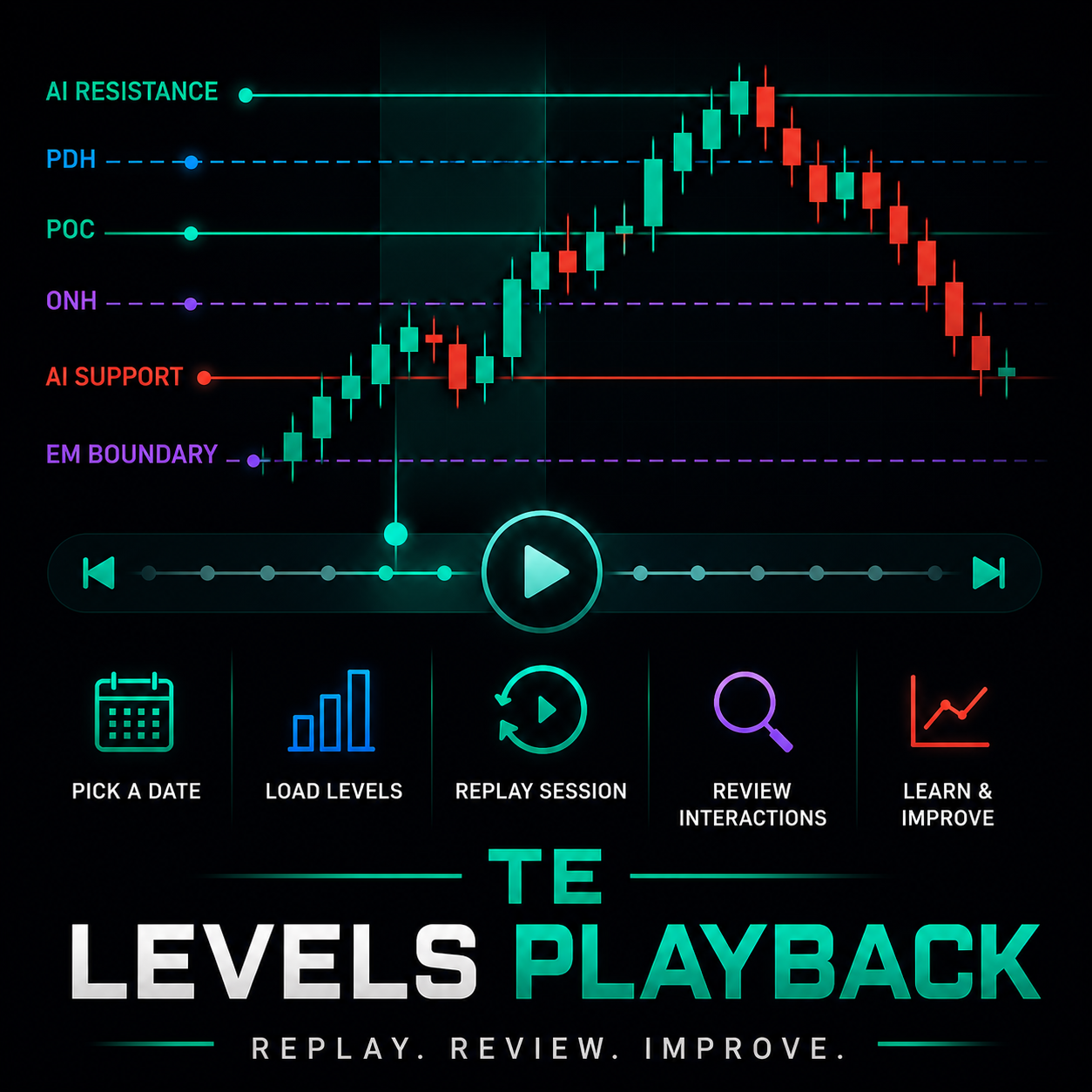 Levels Playback icon